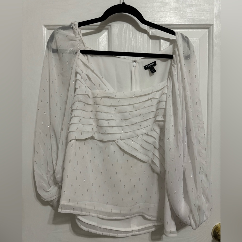 Express White Womens Top